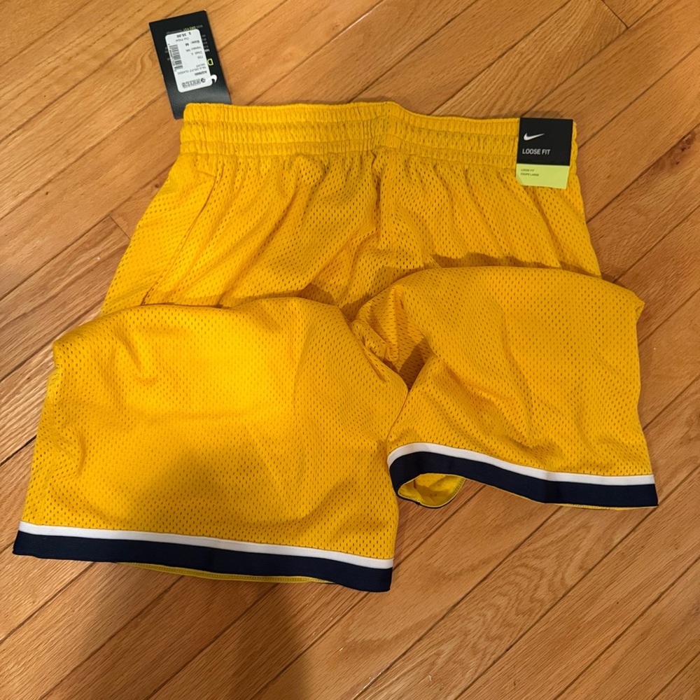 Nike Men's Bright Yellow Athletic Shorts